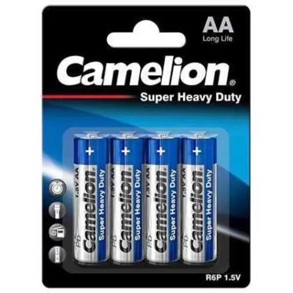 باتری قلمی کملیون معمولی Super Heavy Duty بسته 4 تایی کارتی عمده و خرده - 3