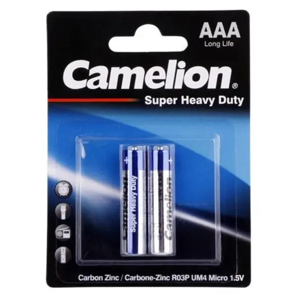 باتری قلمی و نیم قلمی کملیون مدل Super Heavy Duty بسته 4 عددی - 5