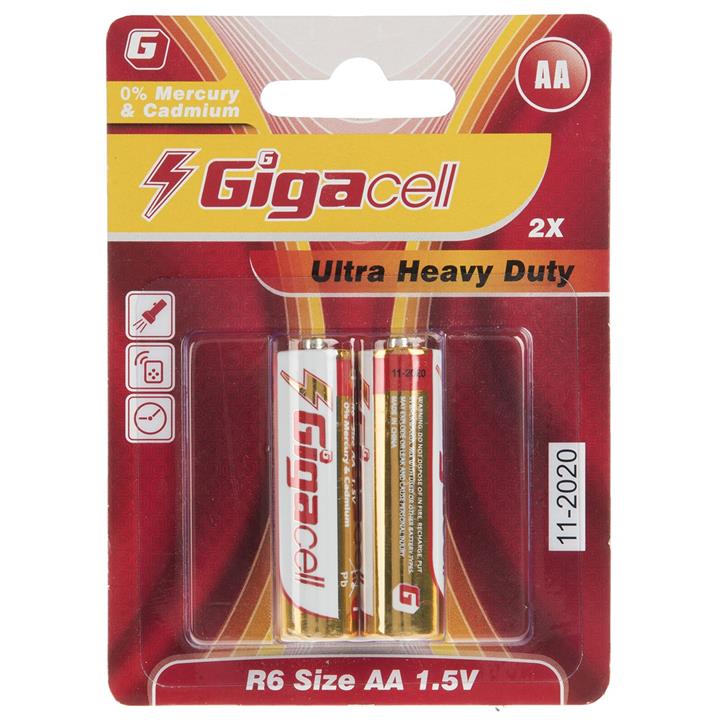 باتری قلمی گیگاسل پاور مدل Ultra Heavy Duty بسته 2 عددی