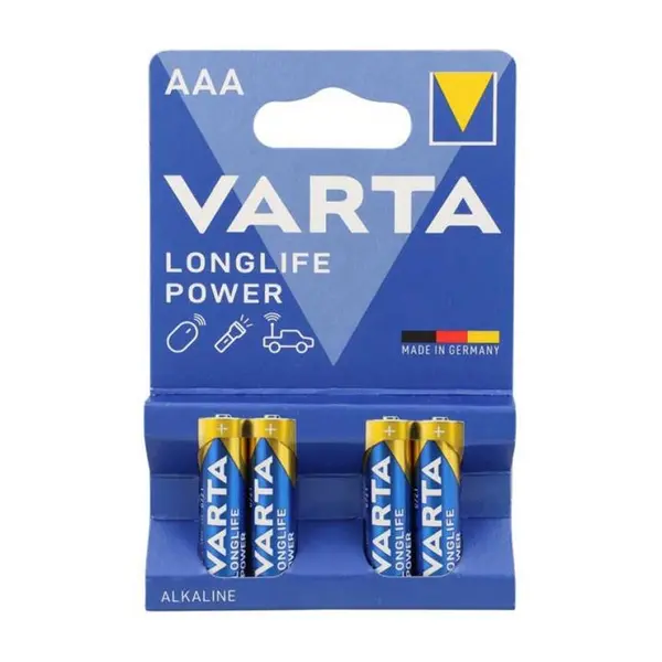 باتری نیم قلمی مدل Varta - Longlife Power AAA - 2