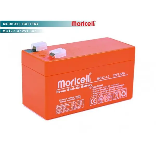 باتری سیلد اسید 12 ولت 1.3 آمپر moricell باتری سیلد اسید 12 ولت 1.3 آمپر moricell
