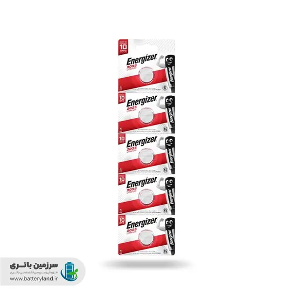 باتری سکه ای 2025 لیتیومی 3 ولت انرجایزر ENERGIZER [بسته ۵ تایی] - 2