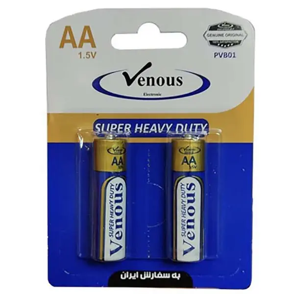 باتری قلمی 2 عددی ونوس Venous B01