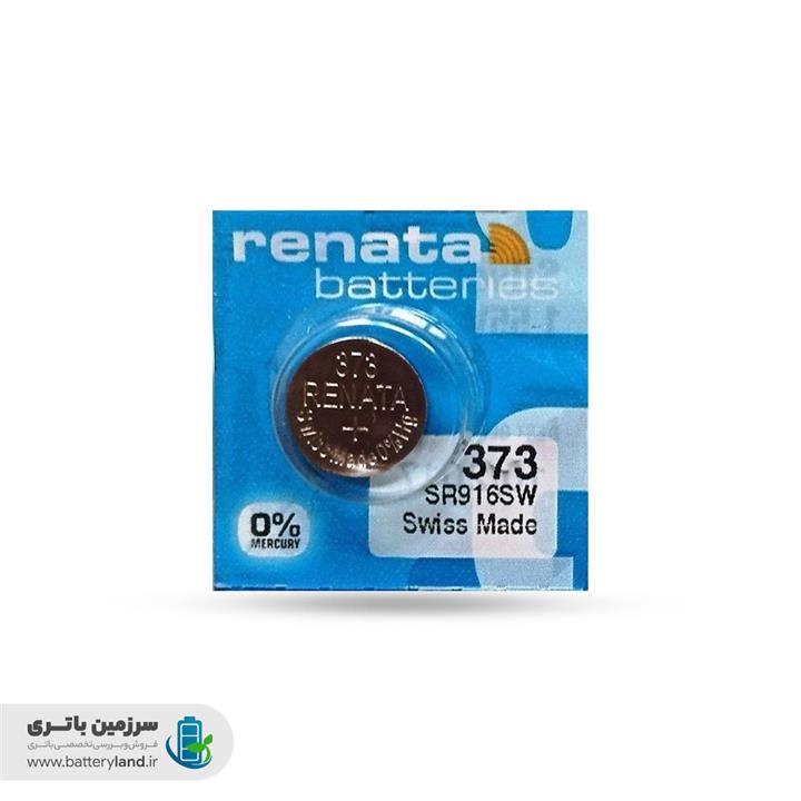 باتری ساعت اکسید نقره 373 مدل SR916SW ظرفیت 29mAh ولتاژ 1.55v ساخت سوئیس رناتا