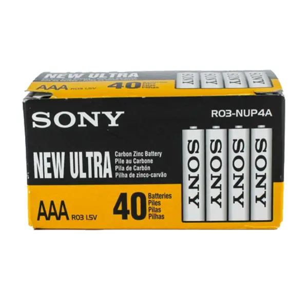 پک 40 عددی باتری نیم قلمی سونی SONY AAA - 3