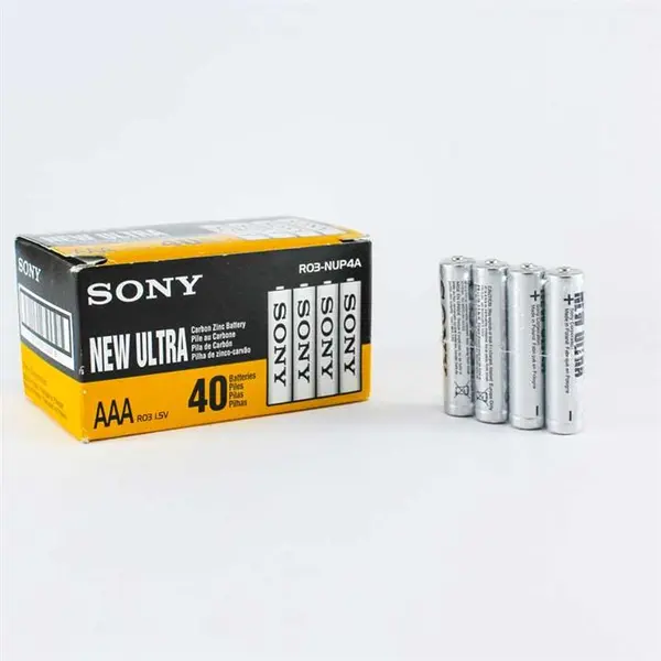 پک 40 عددی باتری نیم قلمی سونی SONY AAA - 2
