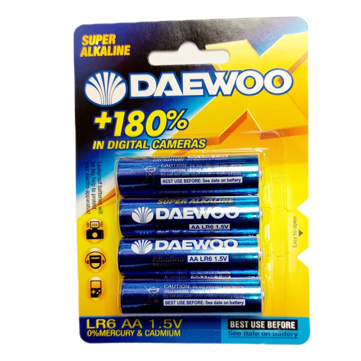 باتری قلمی 4 تایی (سوپر آلکالاین) DAEWOO