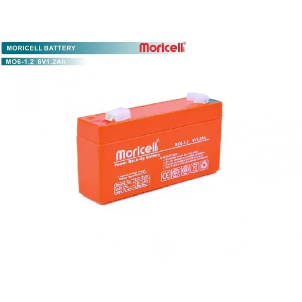 باطری سیلد اسید 6 ولت 1.2 آمپر moricell