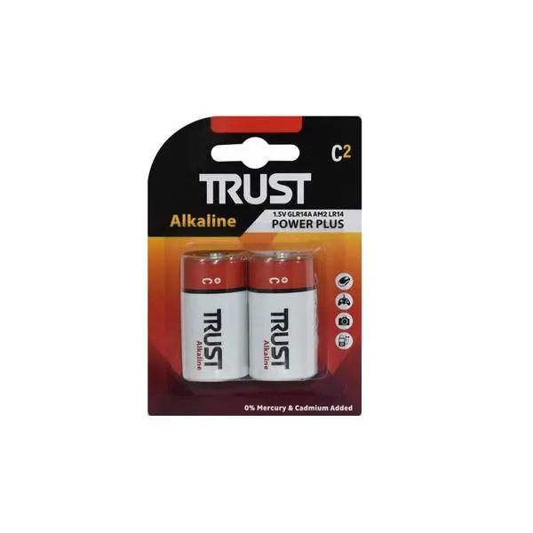 باتری متوسط تراست C Alkaline بسته 2 عددی