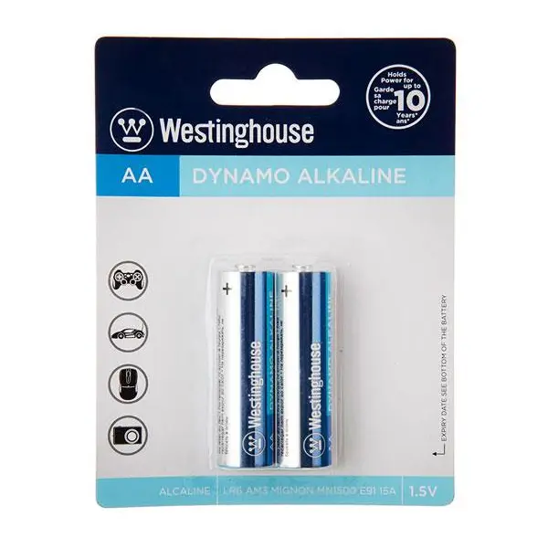 باتری قلمی وستینگهاوس مدل Dynamo Alkaline LR06 AM3 MIGNON بسته 2 عددی