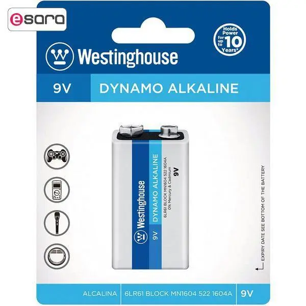 باتری کتابی وستینگ هاوس مدل Dynamo Alkaline