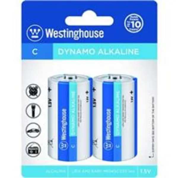 باتری سایز متوسط وستینگ هاوس مدل Dynamo Alkaline بسته‌ی 4 عددی