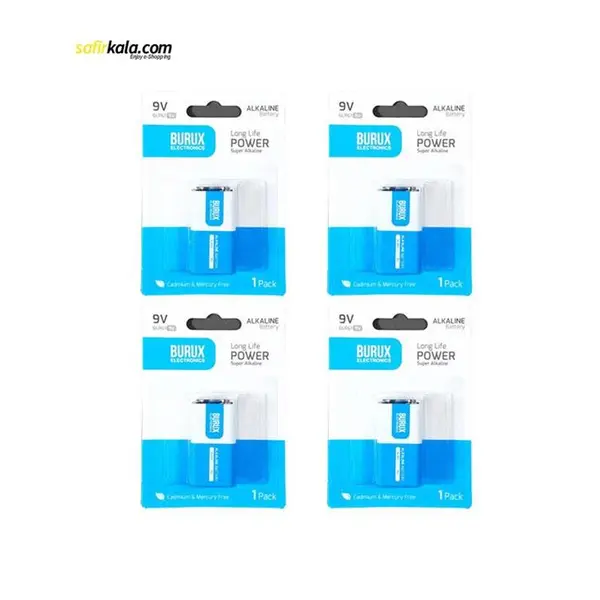 باتری کتابی بروکس مدل آلکالاین Long Life بسته ۴ عددی - 2