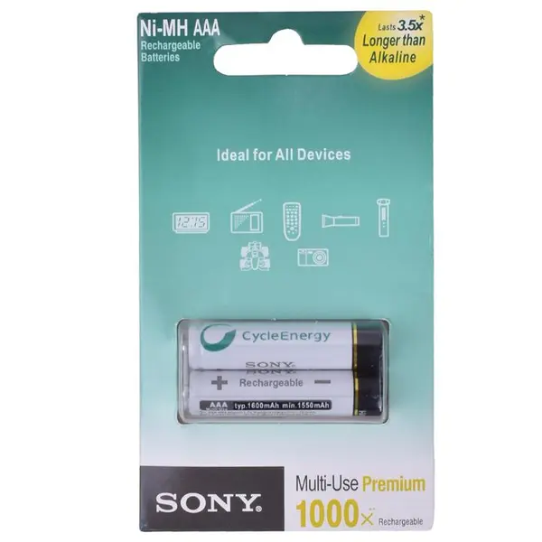 باتری نیم قلمی قابل شارژ سونی مدل NH-AAA HR6 بسته 2 عددی - 6