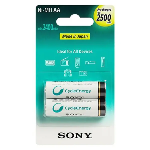 باتری قلمی قابل شارژ سونی مدل NH-AA B2GN بسته 2 عددی