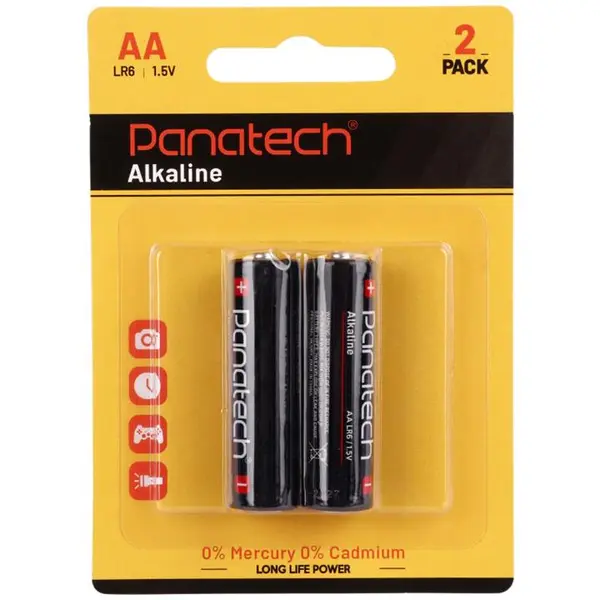 باتری دوتایی قلمی Panatech Alkaline LR6 1.5V AA - 4