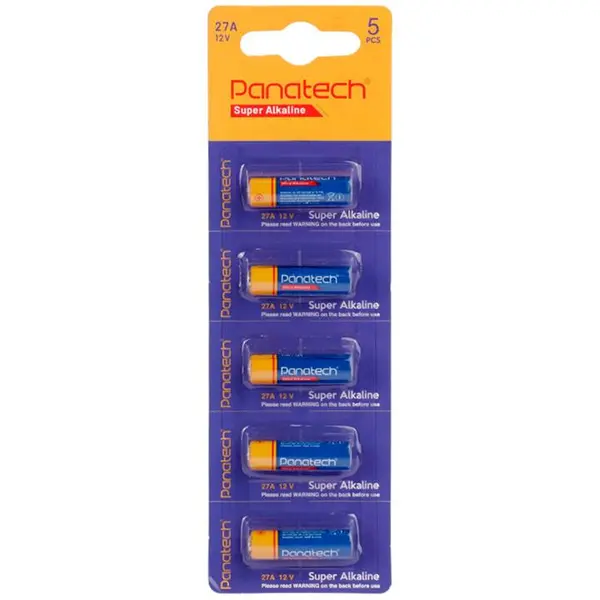 باتری ریموت کنترل Panatech Super Alkaline 12V 27A بسته ۵ عددی - 3