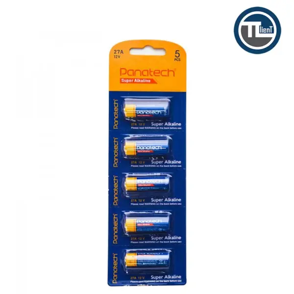 باتری ریموت کنترل Panatech Super Alkaline 12V 27A بسته ۵ عددی - 2