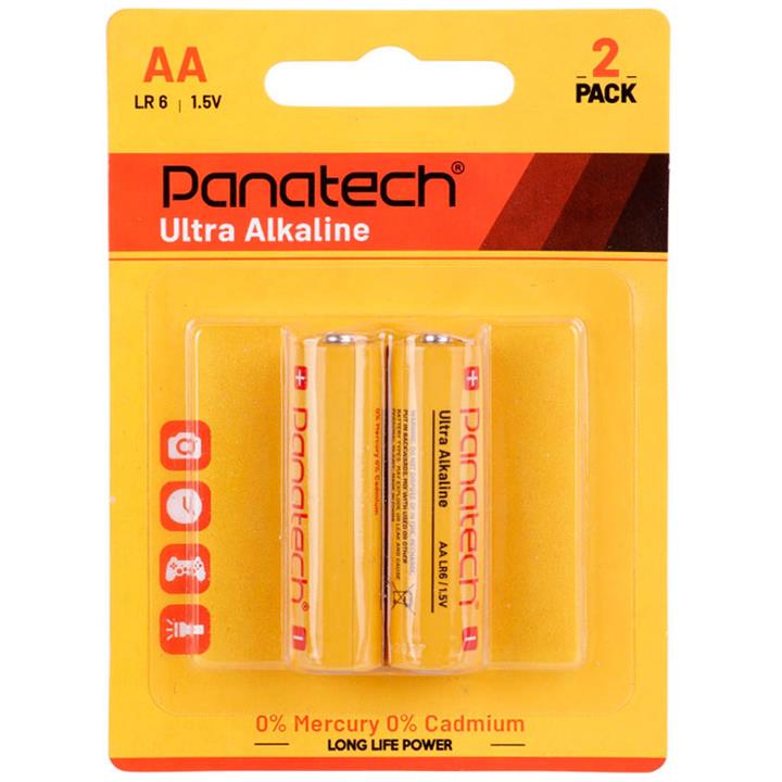 باتری دوتایی قلمی Panatech Ultra Alkaline LR 6 1.5V AA