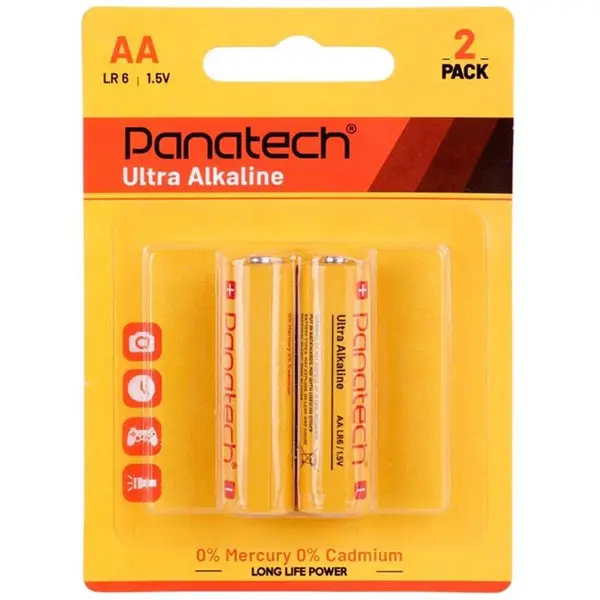 باتری دوتایی قلمی Panatech Ultra Alkaline LR 6 1.5V AA - 2