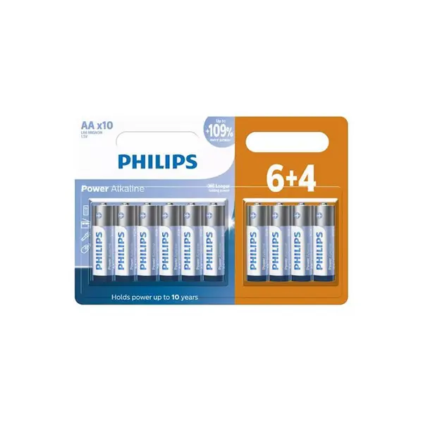 باتری فیلیپس Power Alkaline AA LR6P10BP/97