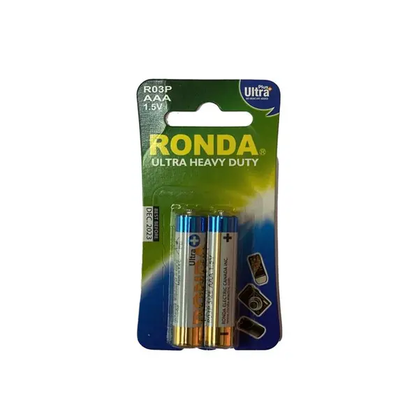 باتری Ronda Super Heavy Duty کارتی قلمی AA دو عددی