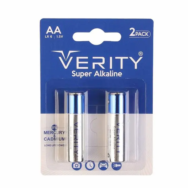 باتری قلمی وریتی Super Alkaline بسته 2 عددی