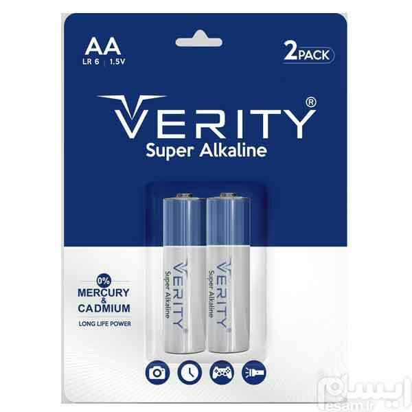 باتری قلمی وریتی Super Alkaline بسته 2 عددی