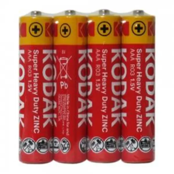 باتری نیم قلمی کداک مدل Super Heavy Duty ZINC بسته 4 عددی