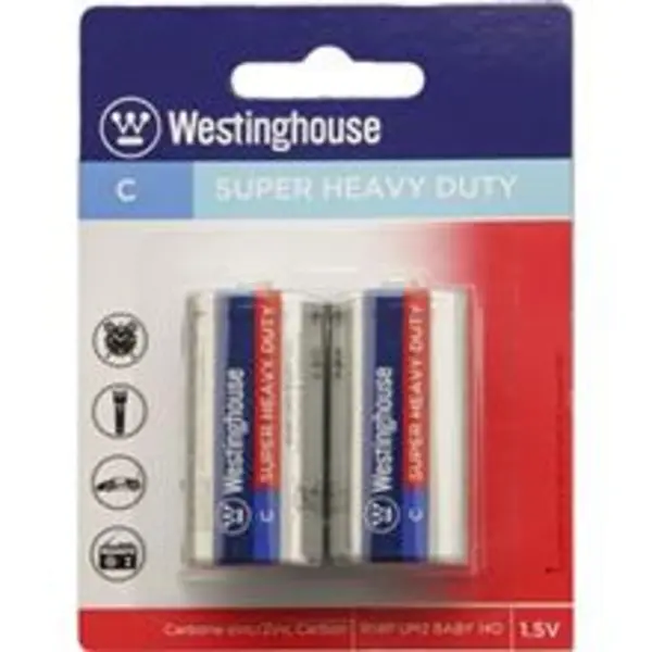 باتری سایز متوسط وستینگ هاوس مدل Super Heavy Duty بسته ی 2 عددی