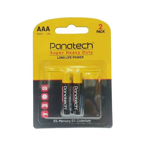 باتری نیم قلمی پاناتک مدل Super Heavy Duty بسته دو عددی - 2