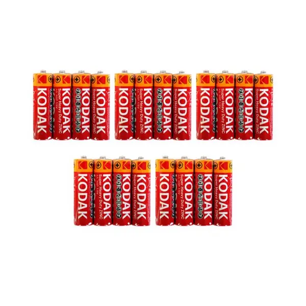 باتری نیم قلمی کداک مدل Super Heavy Duty بسته 20 عددی