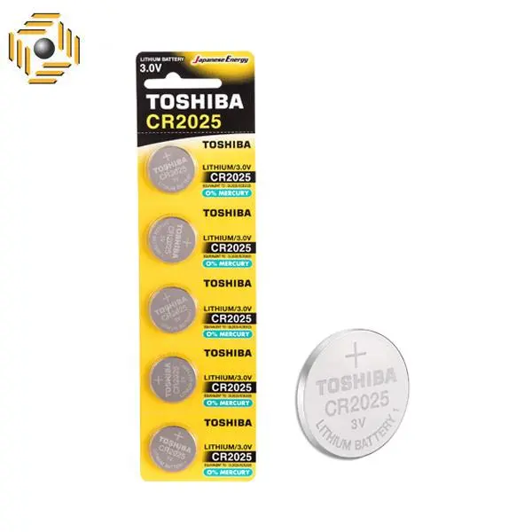 باتری سکه ای TOSHIBA مدل CR2025 تک عددی