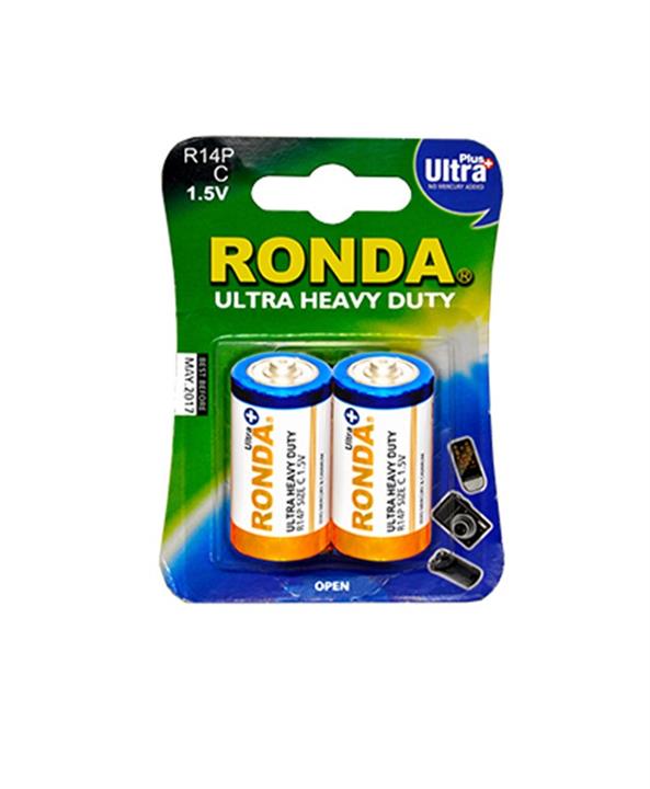 باتری سایز متوسط روندا مدل Ultra Plus Ultra Heavy Duty بسته 2 تایی