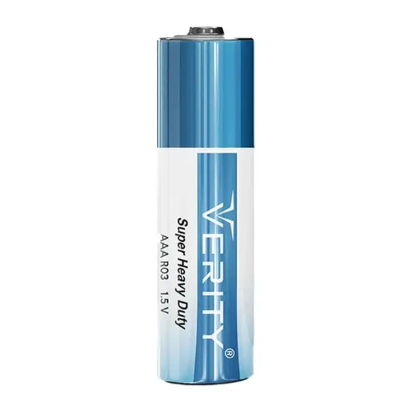 باتری چهارتایی نیم قلمی Verity Super Heavy Duty R03 1.5V AAA شرینک