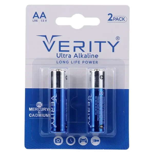باتری دوتایی قلمی Verity Ultra Alkaline LR6 1.5V AA - 3