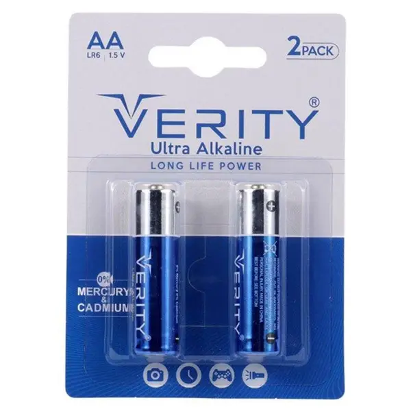باتری دوتایی قلمی Verity Ultra Alkaline LR6 1.5V AA - 2