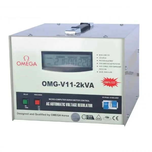 استابلایزر تکفاز ایستاده 2 کاوا امگا مدل OMG-V11-2K - 2