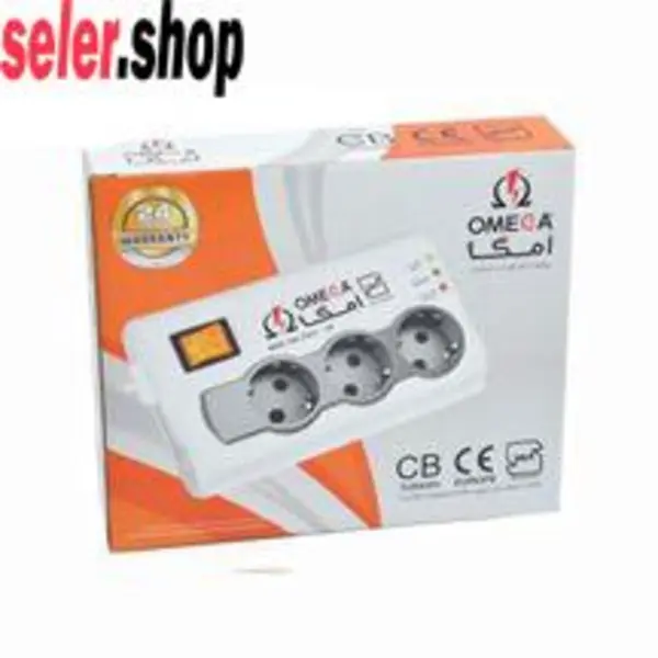 محافظ برق امگا مدل 3 خانه 1.5 متری ارت دار P3100 – استاندارد ا Omega power protector 1.5M P3100 - 2