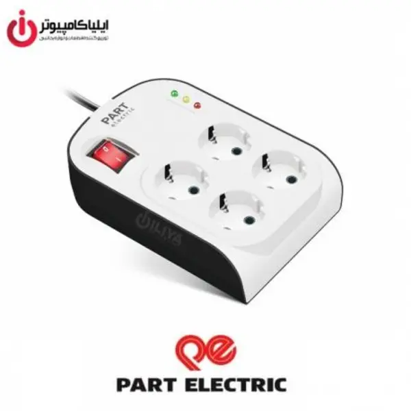 محافظ برق 4 کانال پارت الکتریک با کابل 1.8 متر مدل 8791 - 2