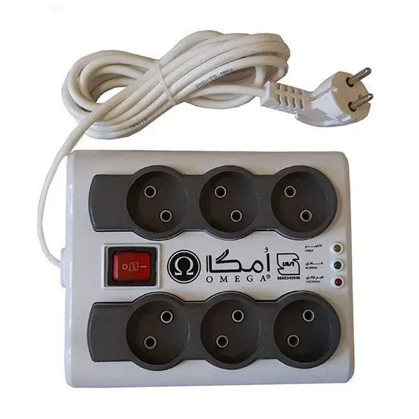 محافظ ولتاژ و چندراهی برق امگا با کابل 5 متری - 4
