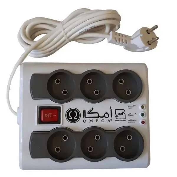 محافظ ولتاژ امگا مدل 6 خانه کلیددار استاندارد - 2