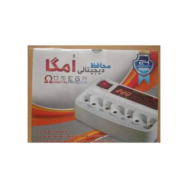 امگا محافظ دیجیتال 7 خانه 3 متری با قابلیت نمایش ولتاژ - 2
