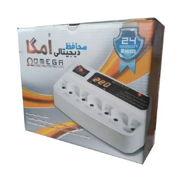 محافظ برق دیجیتالی 7 خانه 3 متری امگا OMEGA - 2