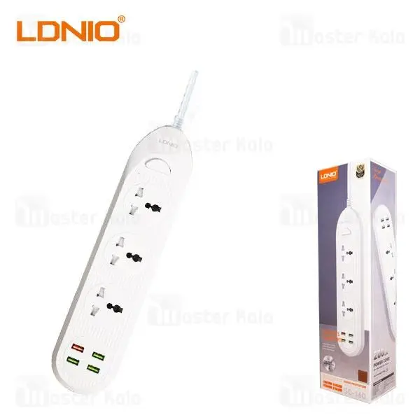 چند راهی برق و شارژر الدینیو LDNIO SC-16Q دارای 4 پورت - 6