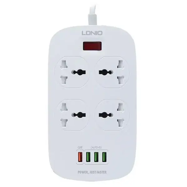 محافظ برق و تبدیل چند راهی الدینیو LDNIO SC4407 FAST 4 USB - 2