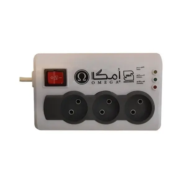 محافظ ولتاژ امگا مدل P3000 طول 1.5 متر