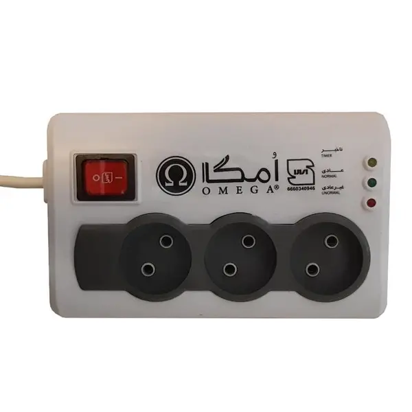 محافظ برق امگا P3100 مناسب یخچال و فریزر 1.5 متری - 2