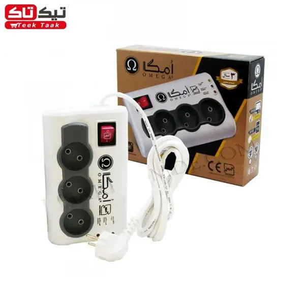 محافظ برق امگا P3100 مناسب یخچال و فریزر 3 متری - 2