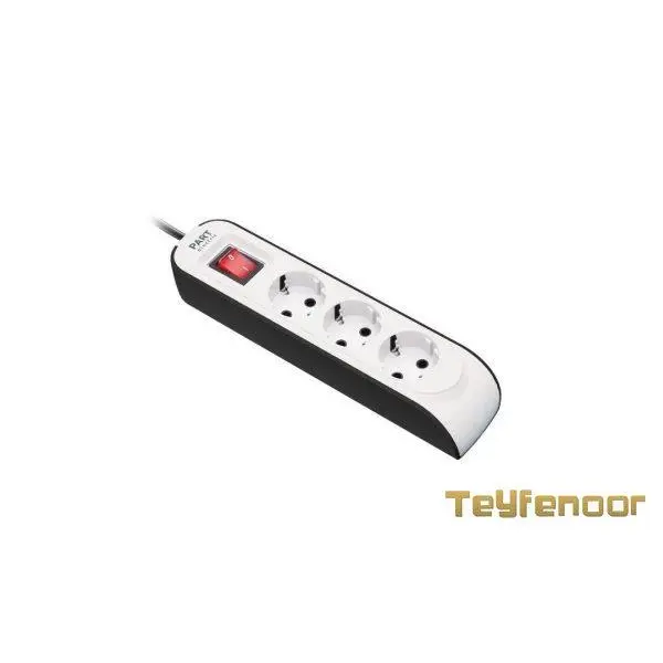 چند راهی ۳ خانه ارت دار پارت الکتریک با کابل ۱٫۸ متر مدل PE8760 - 5